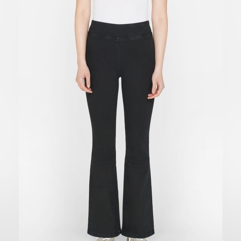 Frame le jet set flare black pants